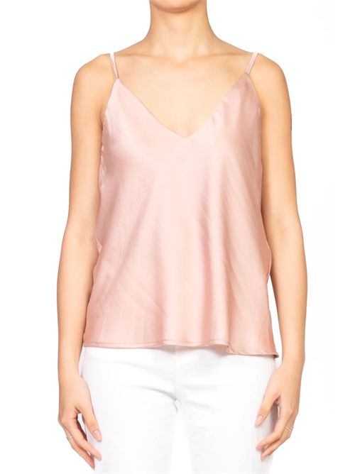 Top doppio scollo v VICOLO | TD0511ROSA